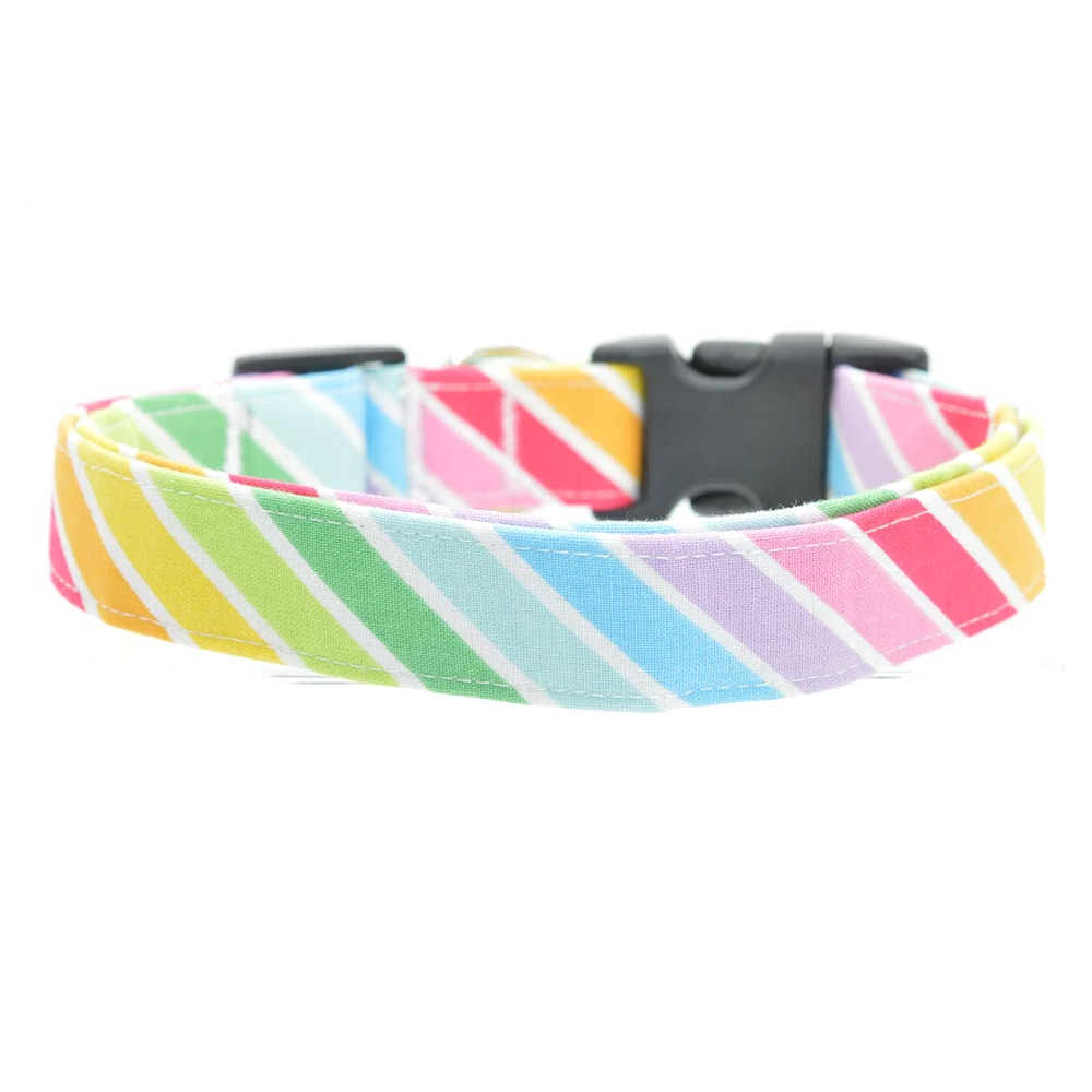 Dog Collar World, Collar, Gifts, Medium, Collar, Rainbow Stripes, 631164